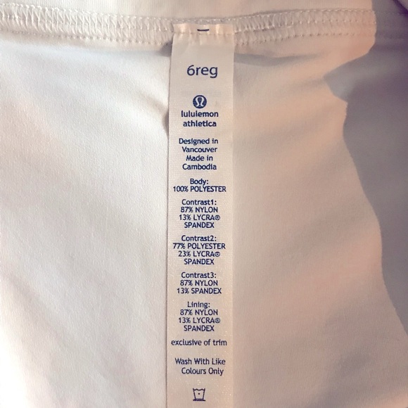 NWT RARE FIND Lululemon Run Pace Setter Groovy Stripe Nimbus Black Skort Size 6R - Picture 10 of 16